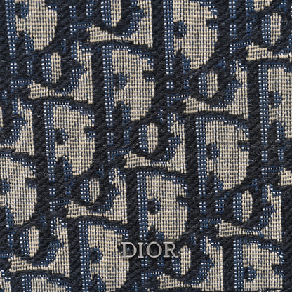 Christian Dior Oblique Bi-Fold Wallet Blue 7 of 11