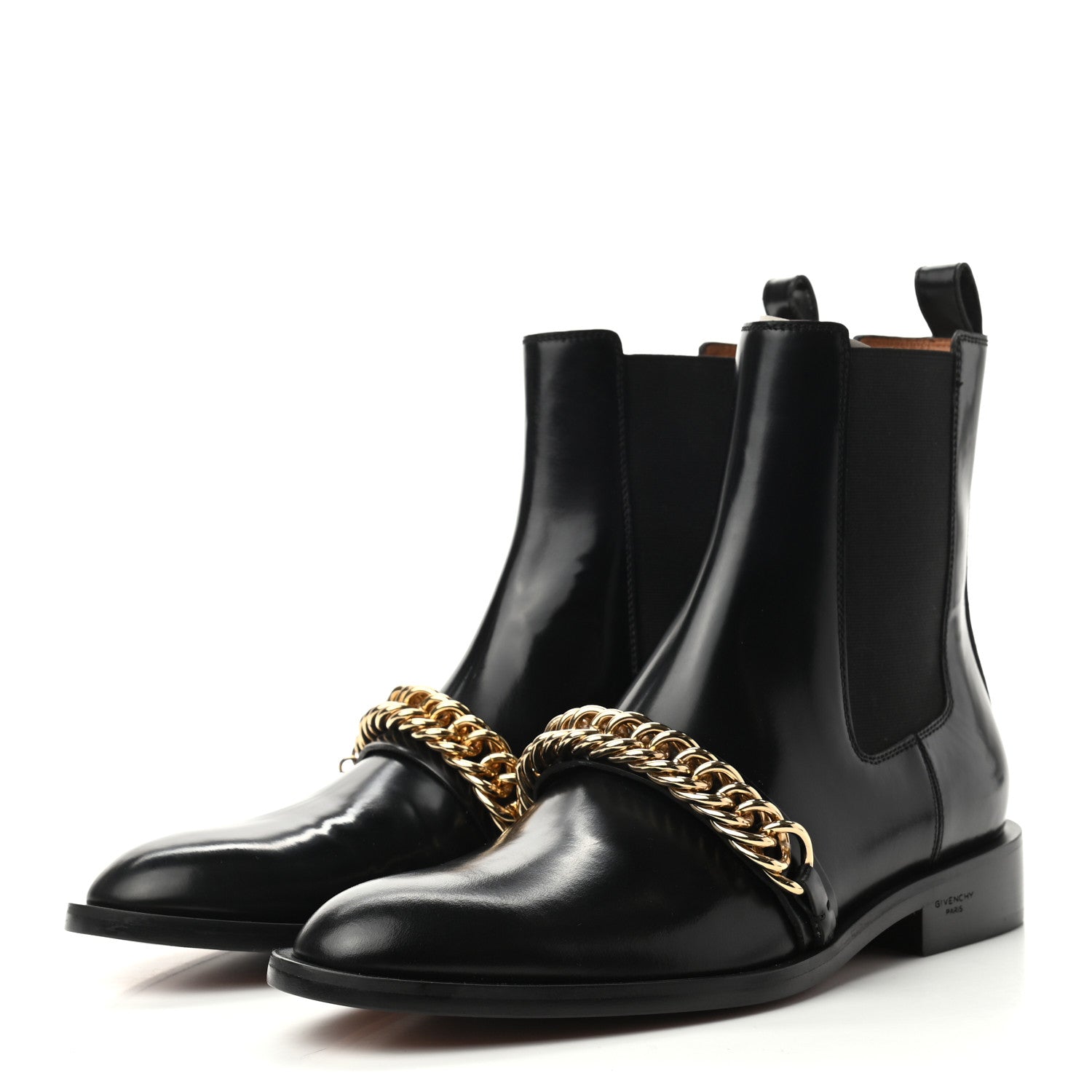 Givenchy Calfskin Chain Chelsea Boots 39 Black 3 of 8