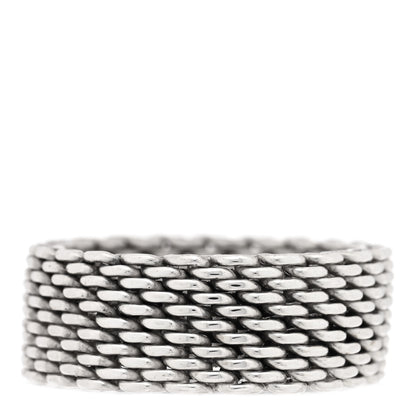 Tiffany Sterling Silver Somerset Mesh Ring 70 13 3 of 4