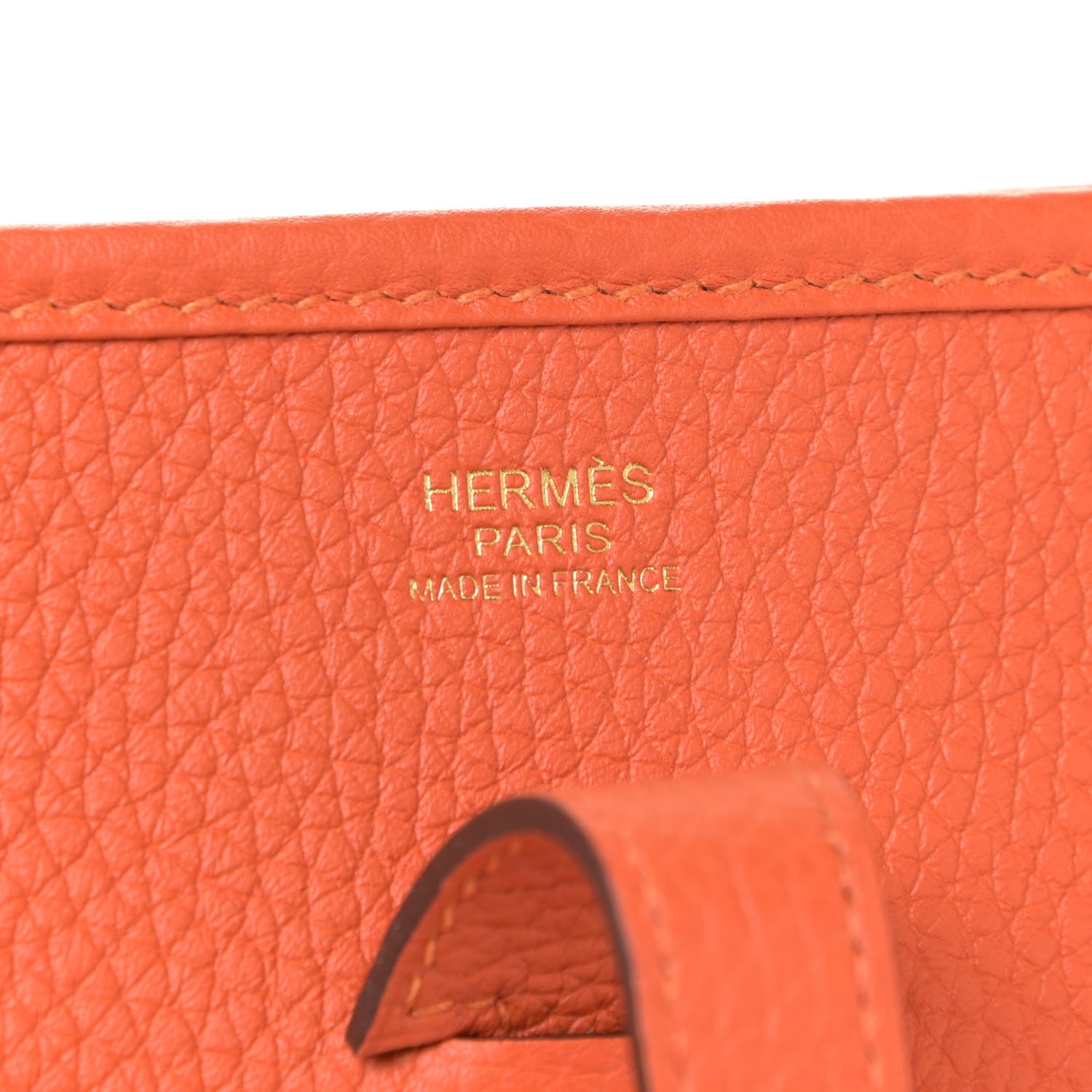 Hermes Taurillon Clemence Evelyne III PM Feu 6 of 11