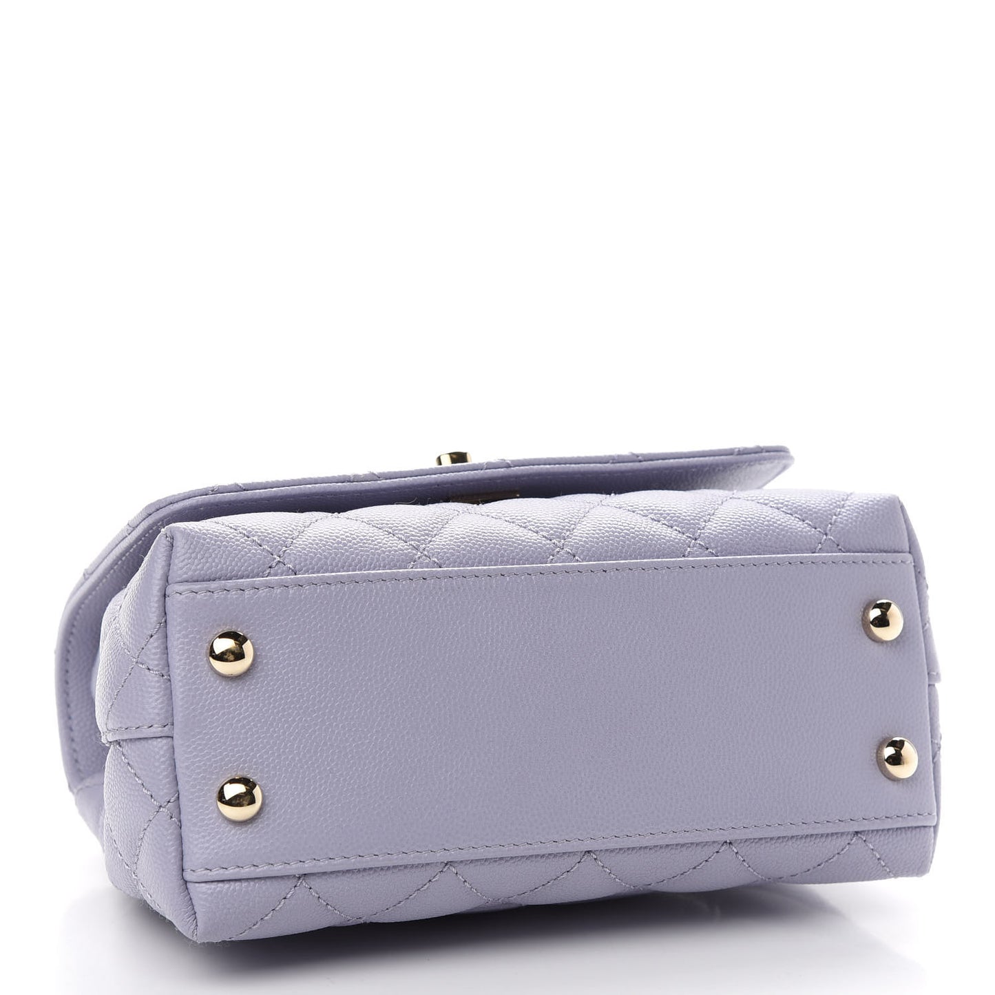 Caviar Quilted Extra Mini Coco Handle Flap Light Purple