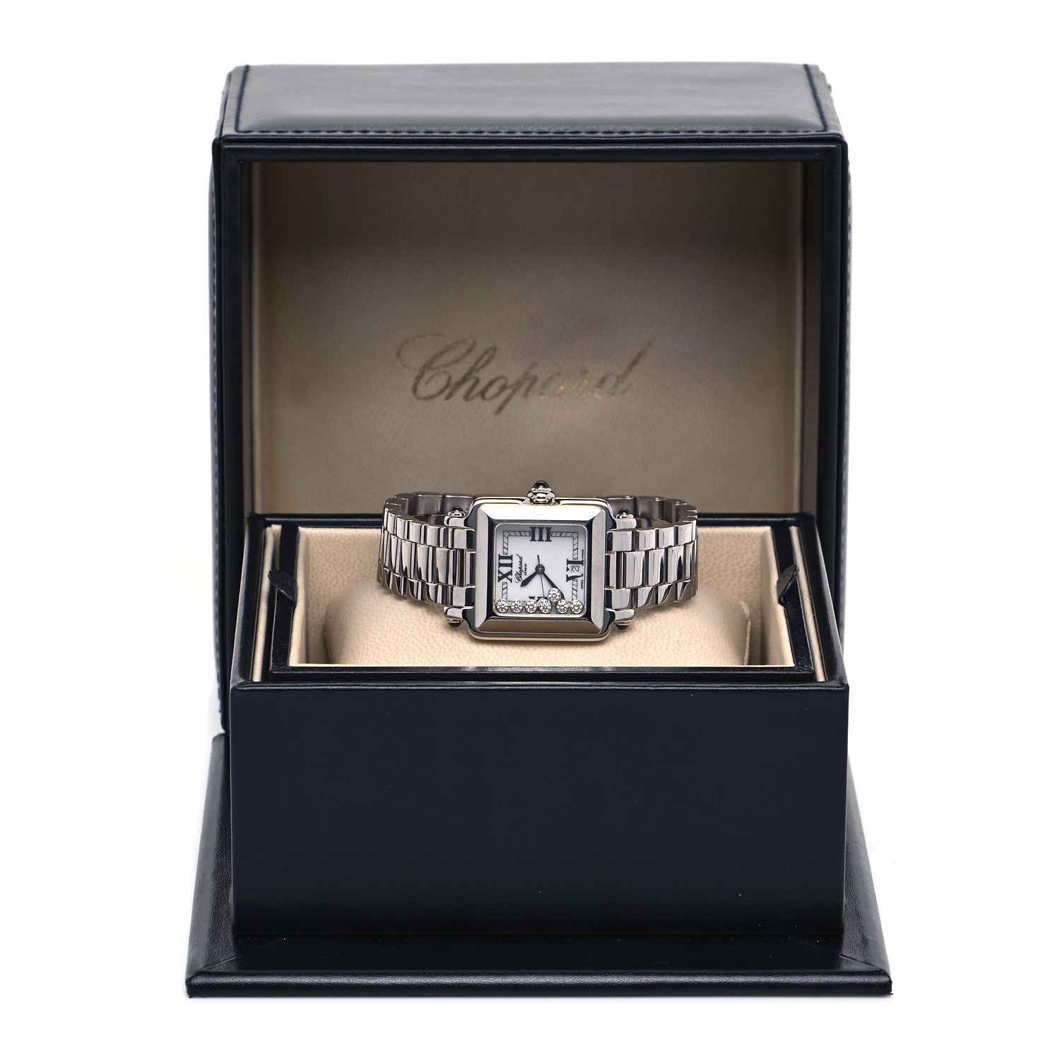 Chopard Stainless Steel 7 Diamond 27mm Happy Sport Quartz Watch 6 of 6