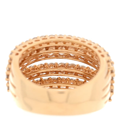 Parker & West by FASHIONPHILE 14K Yellow Gold Diamond 3.15ctw Cluster Band Ring 53 6.25 8 of 9