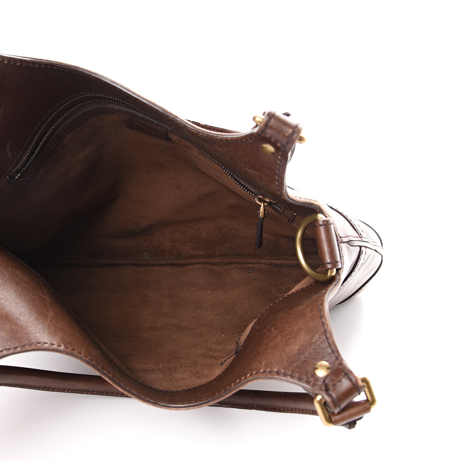 Gucci Calfskin GG Reins Hobo Brown 4 of 22
