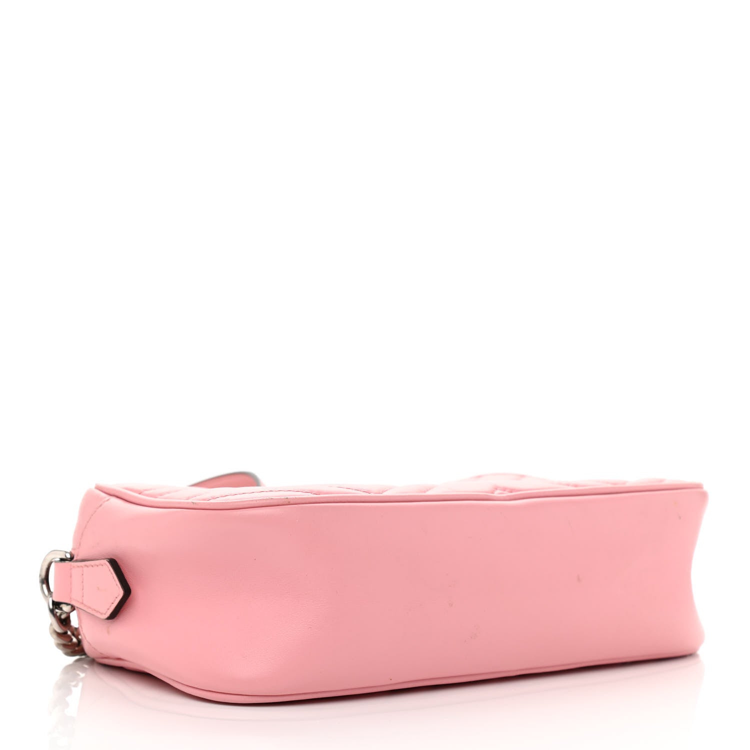 Gucci Calfskin Matelasse Small GG Marmont Chain Shoulder Bag Wild Rose 4 of 12