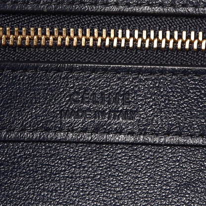 Celine Crocodile Embossed Nubuck Small Belt Cabas Phantom Navy Blue 7 of 12