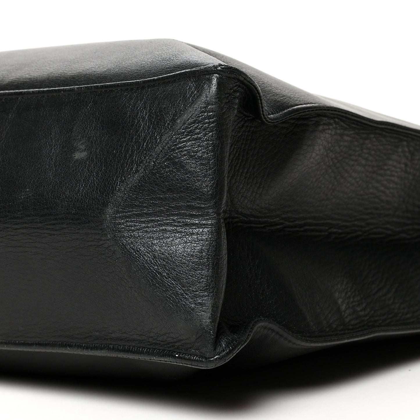 Lambskin Jumbo Shoulder Bag Black
