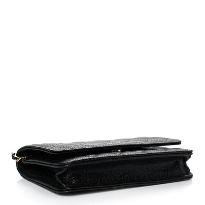 Chanel Caviar Quilted Wallet On Chain WOC Black 4 of 11