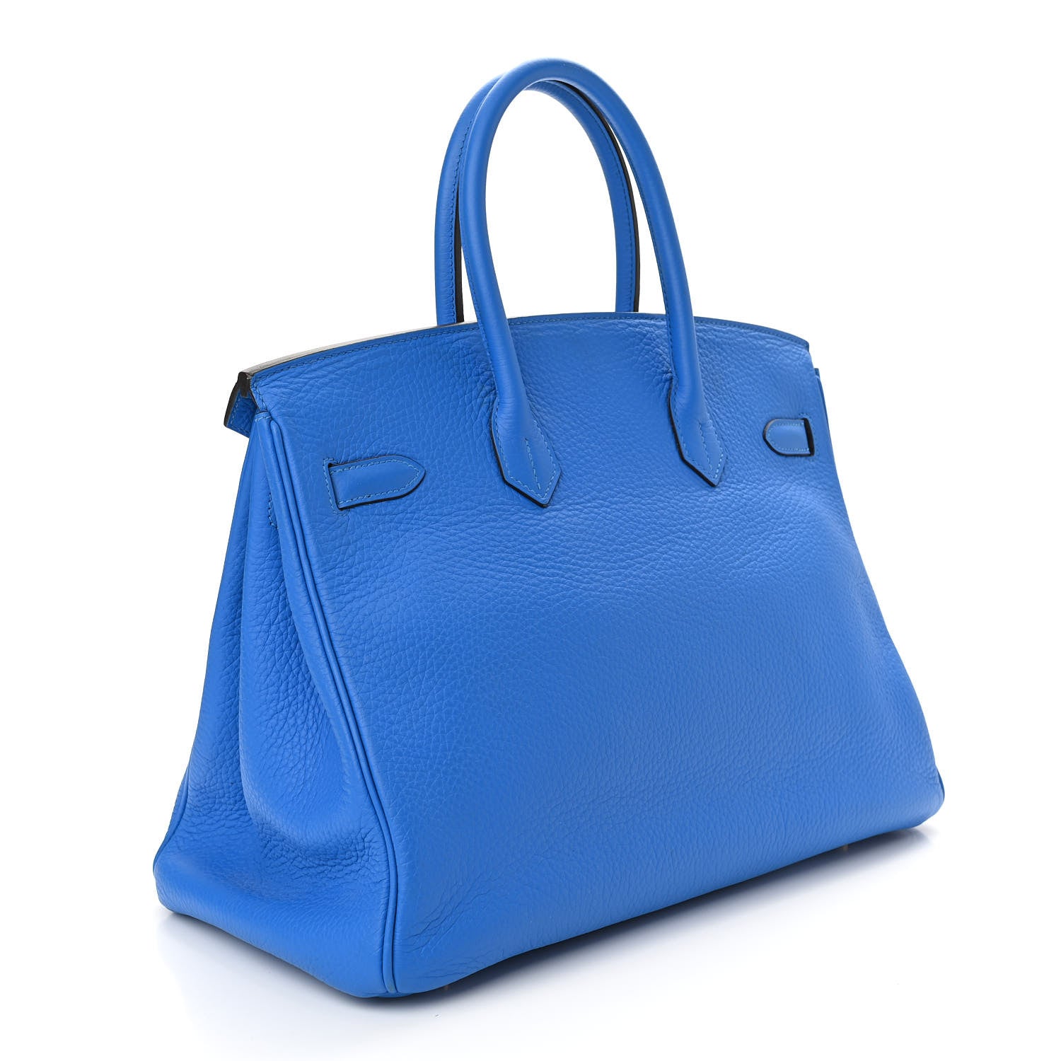 Hermes Taurillon Clemence Birkin 35 Bleu Hydra 2 of 10