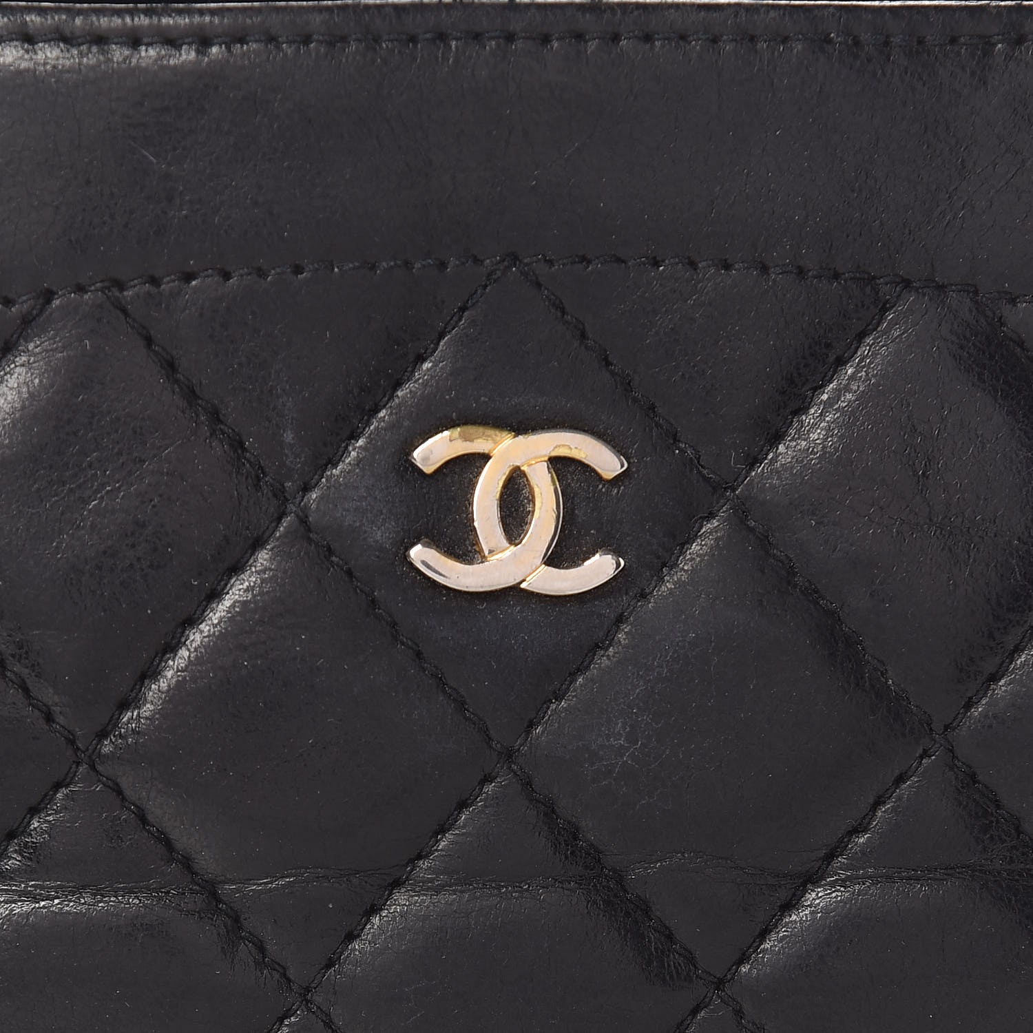 Chanel Lambskin Quilted CC Shoulder Bag Black 7 of 15