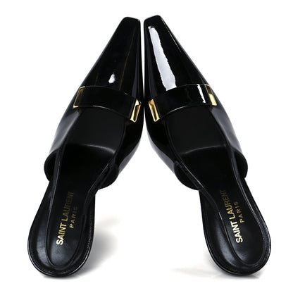 Saint Laurent Patent Madame 115mm Slingback Pumps 38.5 Black 2 of 10