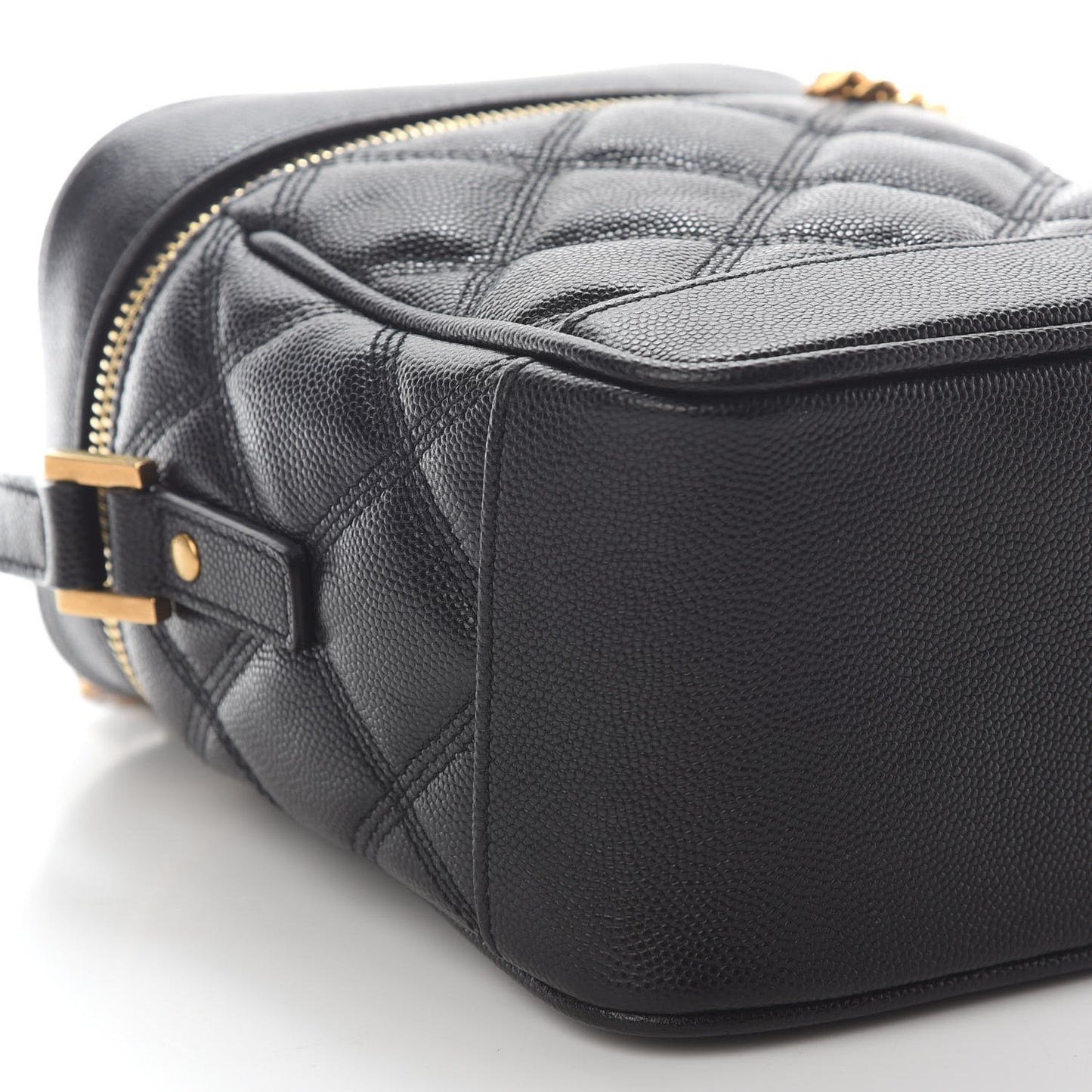 Grain de Poudre Quilted 80's Vanity Bag Black