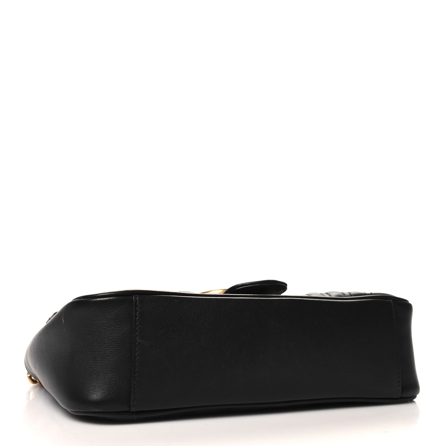 Calfskin Matelasse Small GG Marmont Shoulder Bag Black