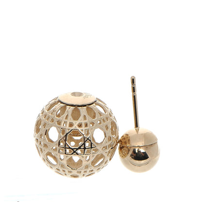 Christian Dior Cannage Mise En Dior Tribal Earrings Gold 3 of 5