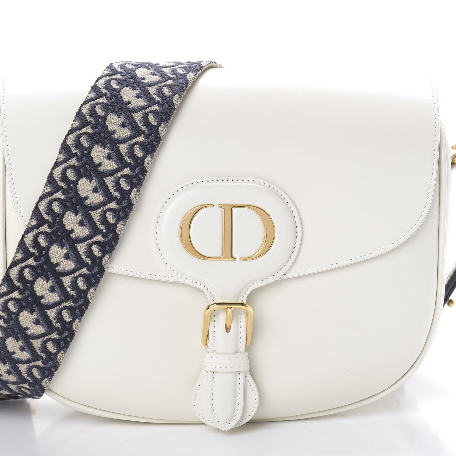 Christian Dior Box Calfskin Large Bobby Flap White 7 of 9