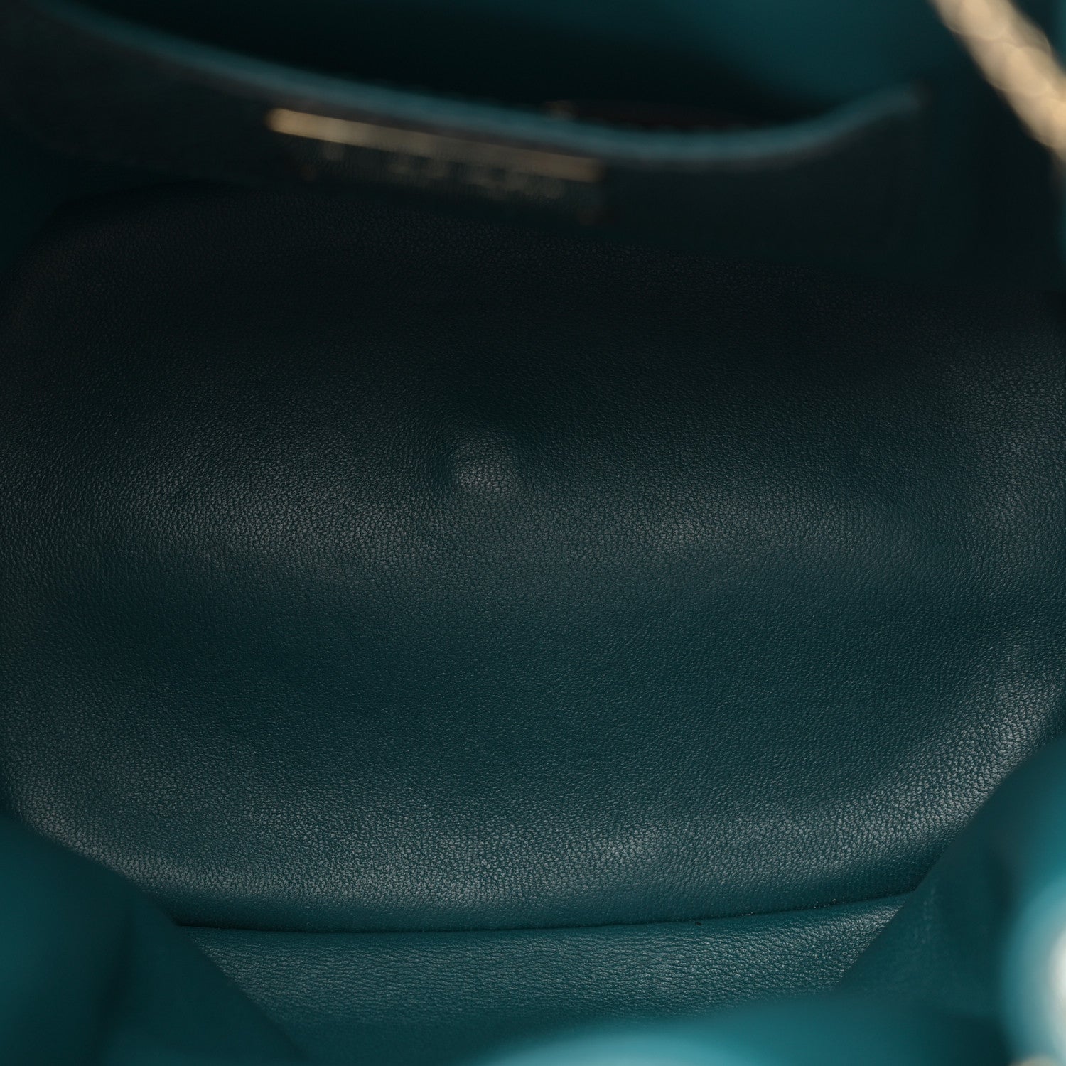 Bulgari Metallic Karung Serpenti Forever Bucket Bag Emerald Green 5 of 10