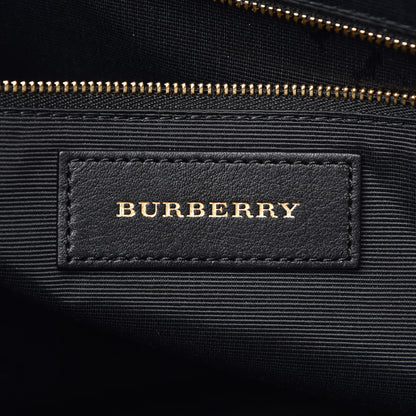 Burberry Heritage Grain Check Embossed Medium Dewsbury Tote Dark Plum 6 of 10