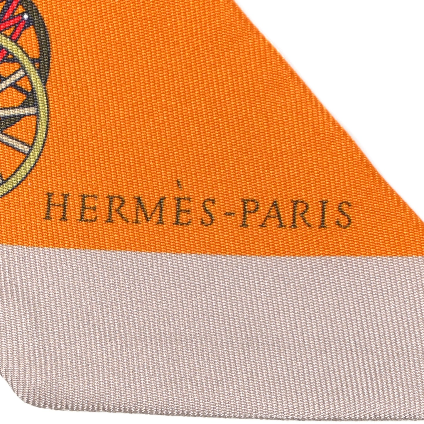Silk Les Voitures Exquises Twilly Orange Beige Kaki