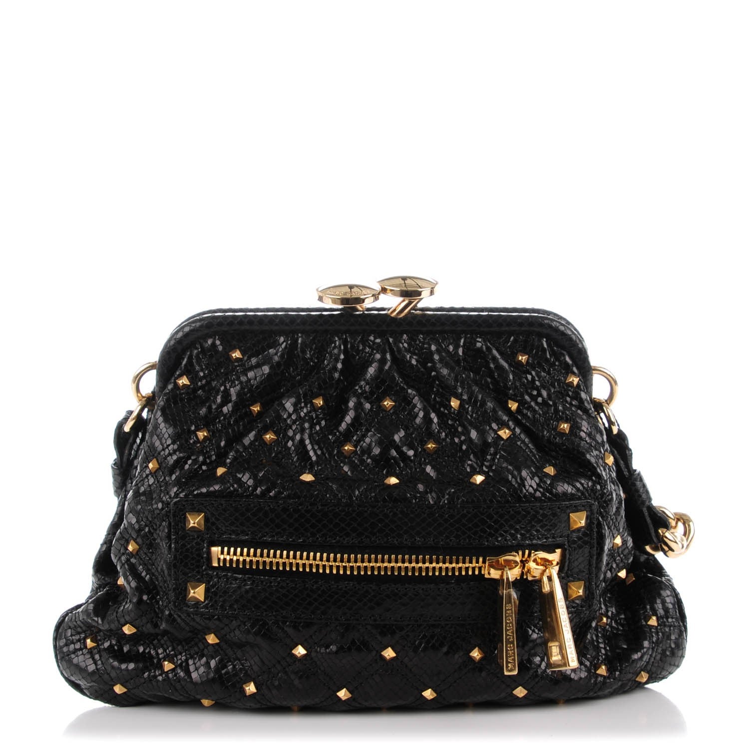 Marc Jacobs Python Embossed Little Stardust Stam Black 1 of 7