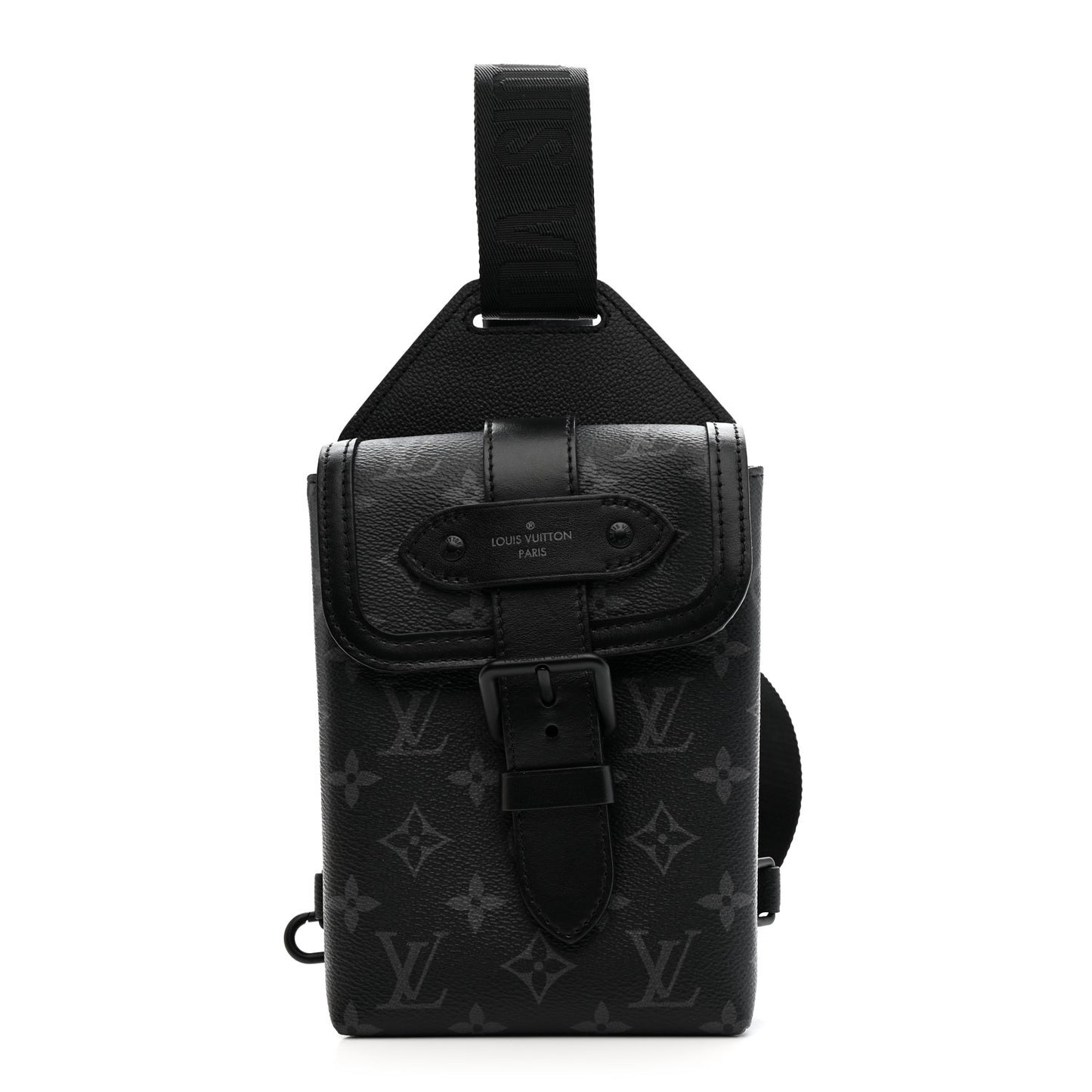 Monogram Eclipse Saumur Slingbag Black