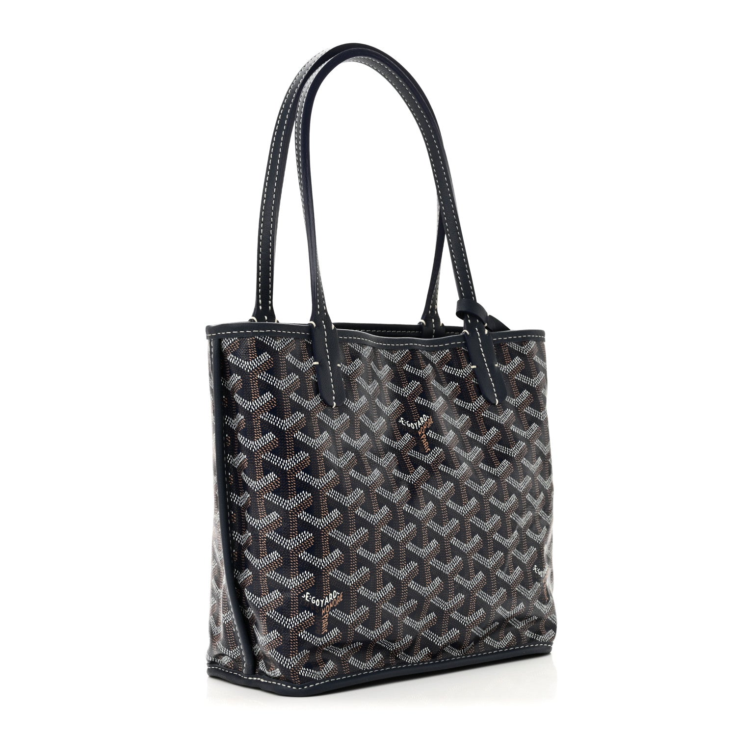 Goyard Goyardine Reversible Mini Anjou Navy 6 of 17