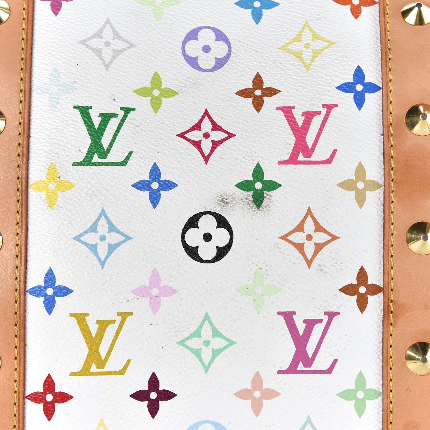 Monogram Multicolor Keepall 45 White