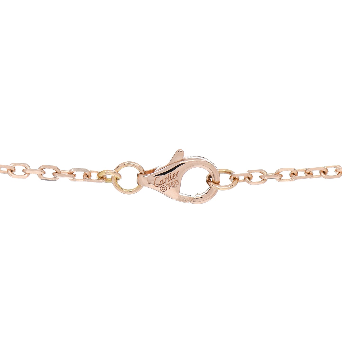 18K Pink White Yellow Gold Diamond Trinity Pendant Necklace