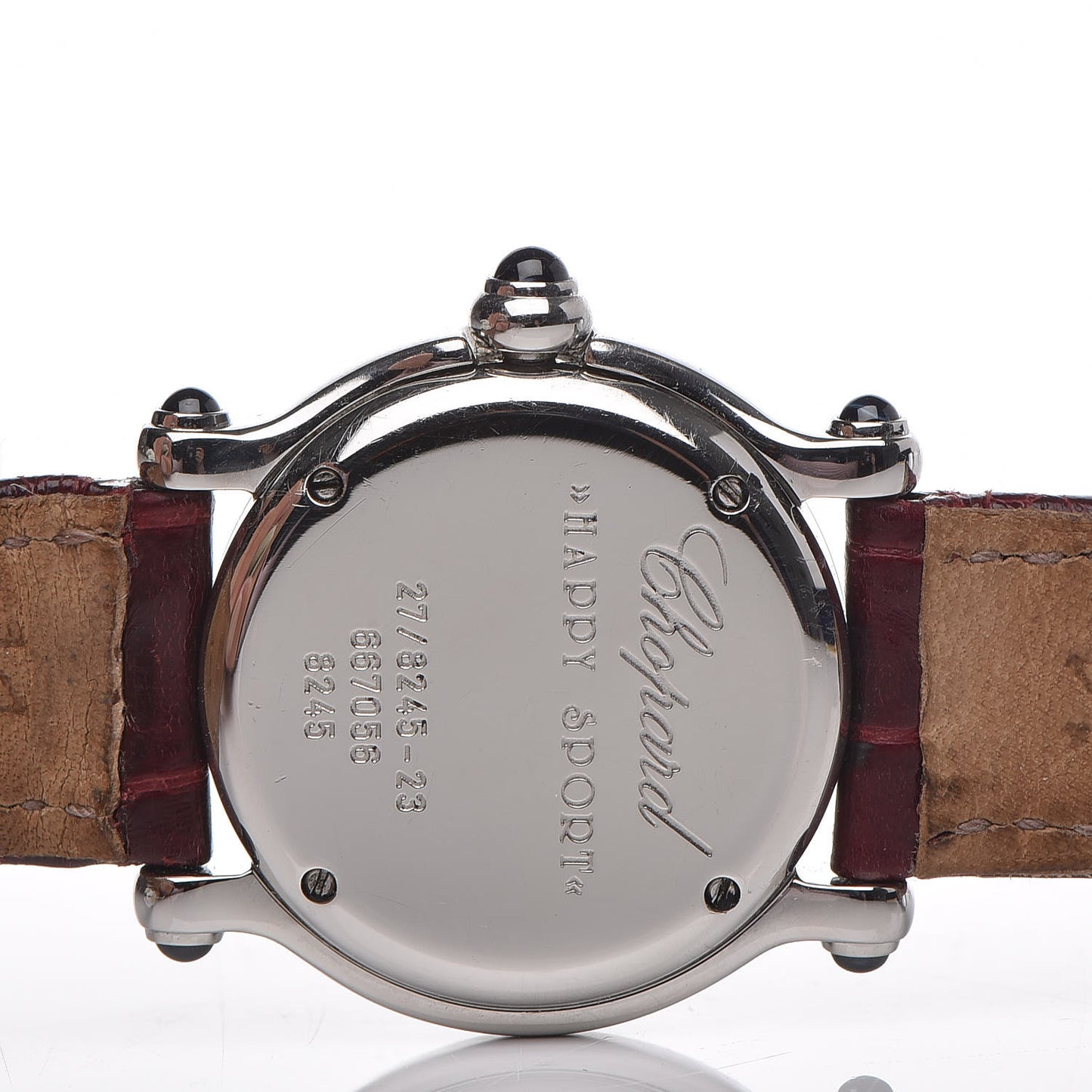 Stainless Steel Alligator 5 Diamond 26mm Happy Sport Quartz Watch