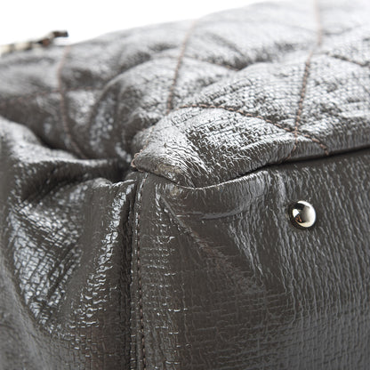 Chanel Coated Canvas Quilted Large Paris Biarritz Tote Grey 10 of 20