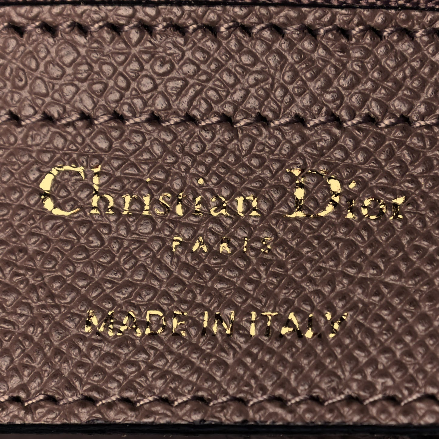 Grained Calfskin Saddle Bag Warm Taupe