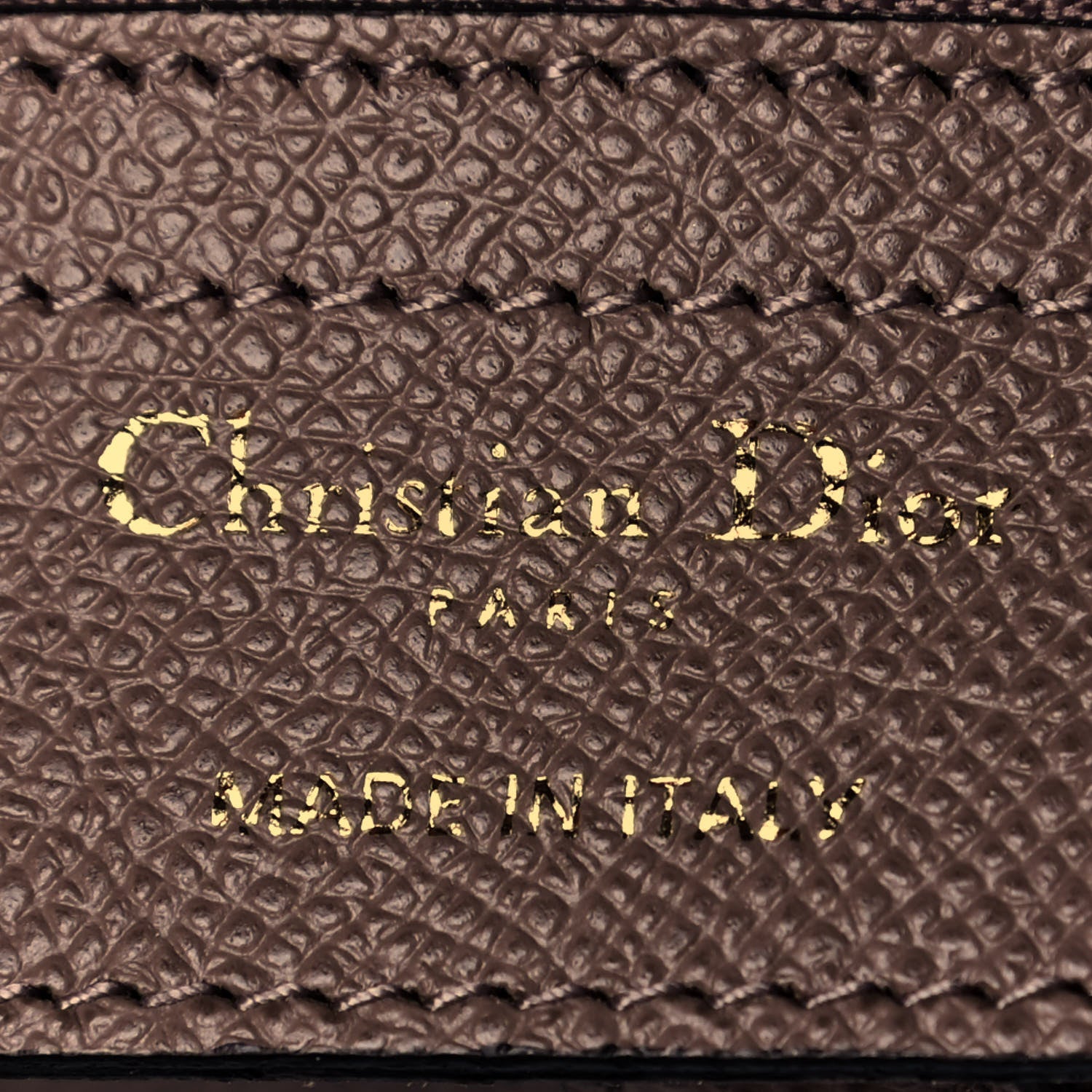 Christian Dior Grained Calfskin Saddle Bag Warm Taupe 6 of 9