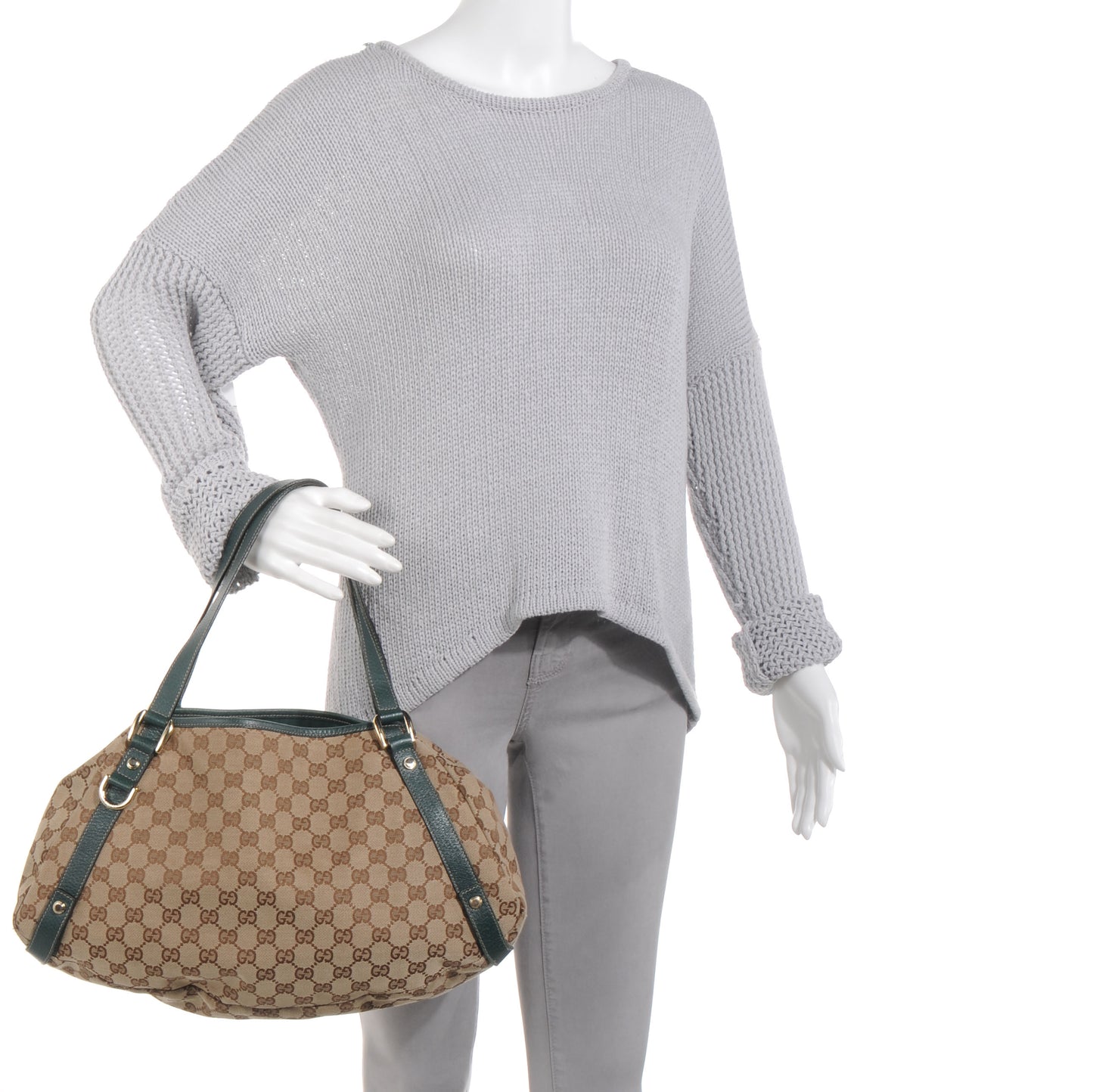 Monogram Abbey Medium Shoulder Bag Green
