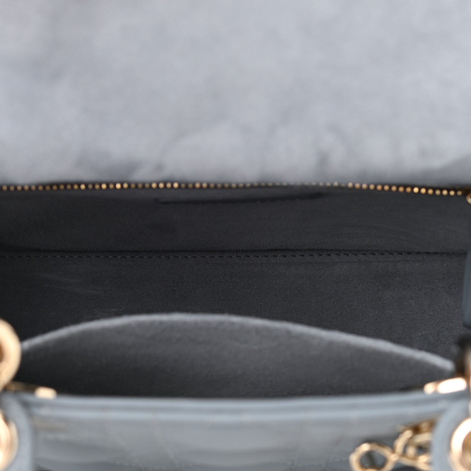 Christian Dior Lambskin Cannage Small My Lady Dior Blue 5 of 9