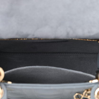 Christian Dior Lambskin Cannage Small My Lady Dior Blue 5 of 9