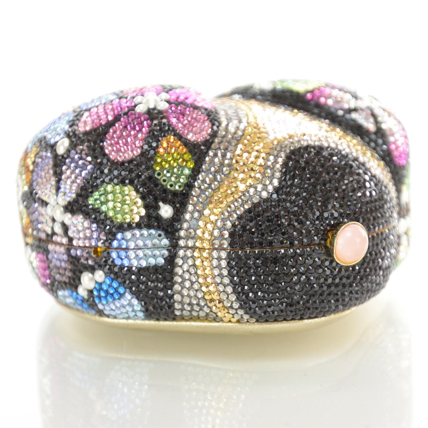Crystal Floral Ladybug Minaudiere