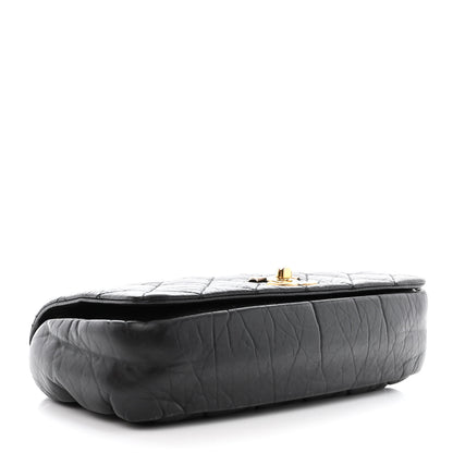 Chanel Aged Calfskin Quilted Medium Pondichery Flap Black 4 of 10