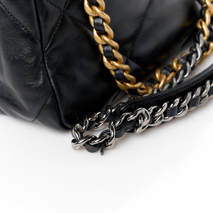 Chanel Lambskin Quilted Medium Chanel 19 Flap Black 11 of 11