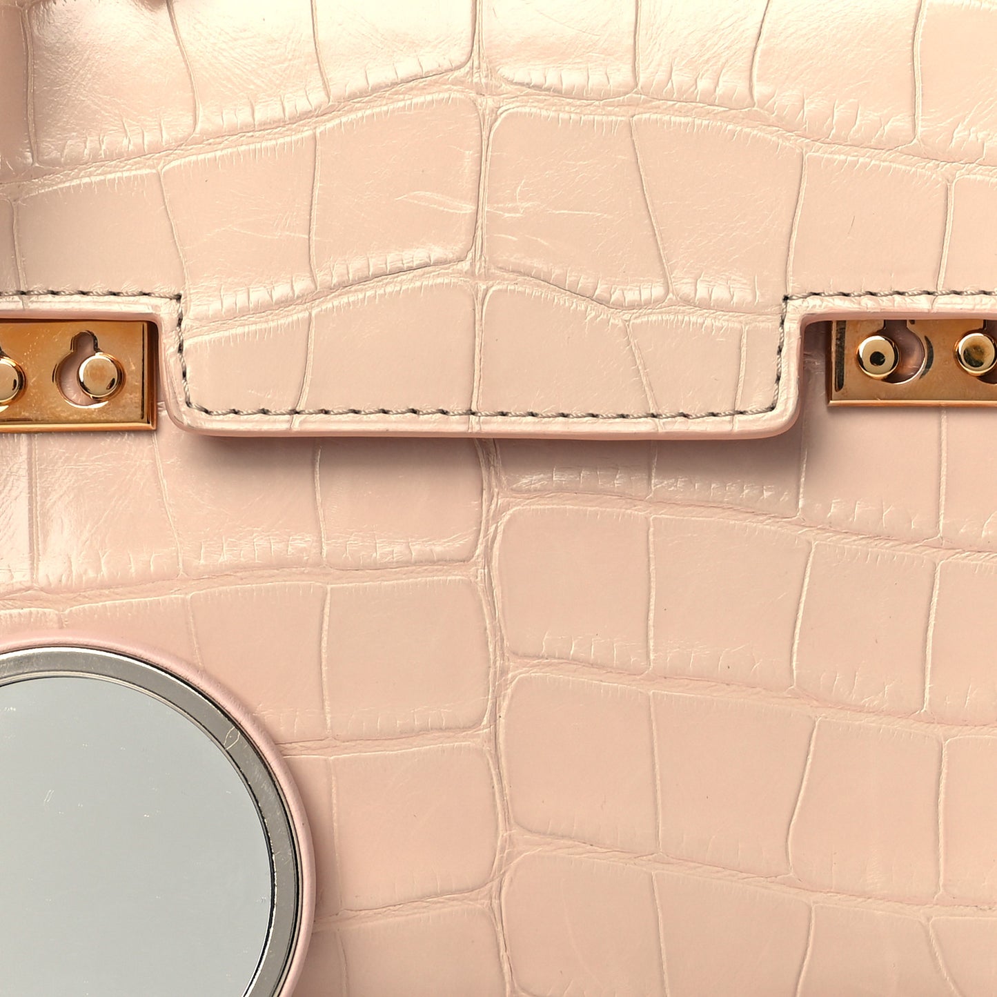 Alligator Micro Tempete Satchel Nude