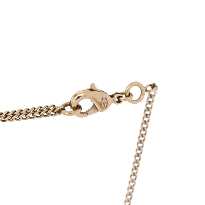 Chanel Pearl CC Drop Necklace Silver Black 4 of 5