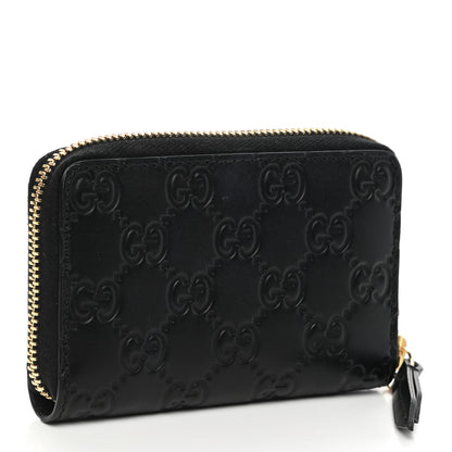 Gucci Guccissima Zip Around Card Case Black 3 of 8