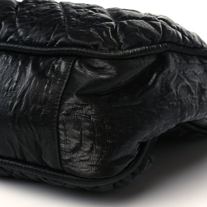 Chanel Crinkled Coated Canvas Le Marais Large Tote Black 9 of 10