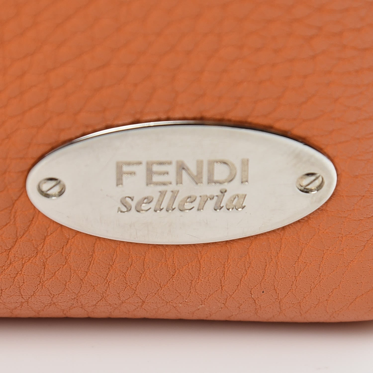 Fendi Cuoio Romano Selleria Zip Around Wallet Orange 8 of 14