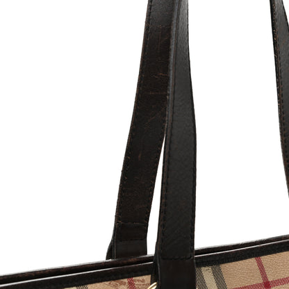 Burberry Haymarket Check Medium Regent Tote Chocolate 14 of 19