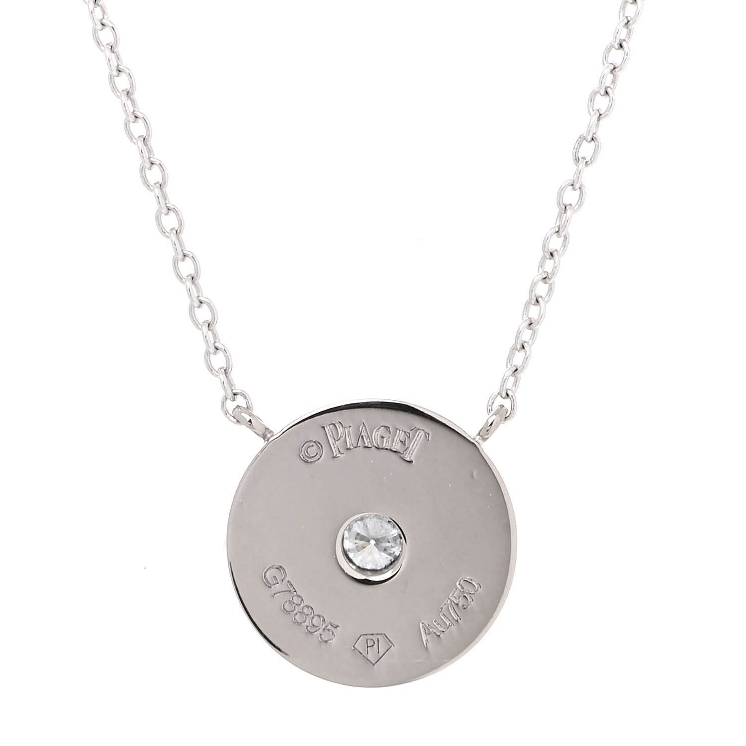 Piaget 18K White Gold Diamond Possession Pendant Necklace 3 of 4