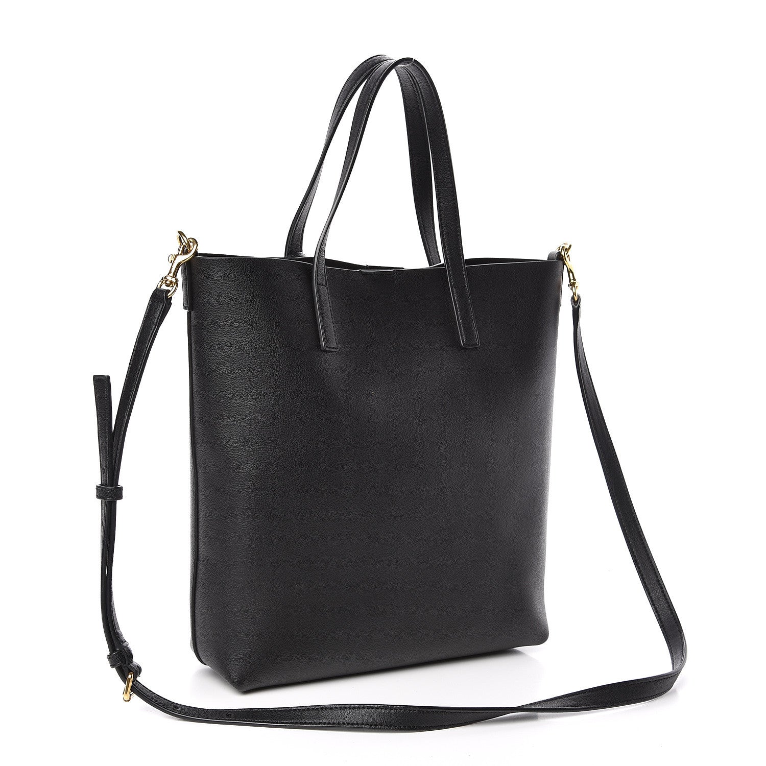 Saint Laurent Calfskin Toy Shopping Tote Black 3 of 10