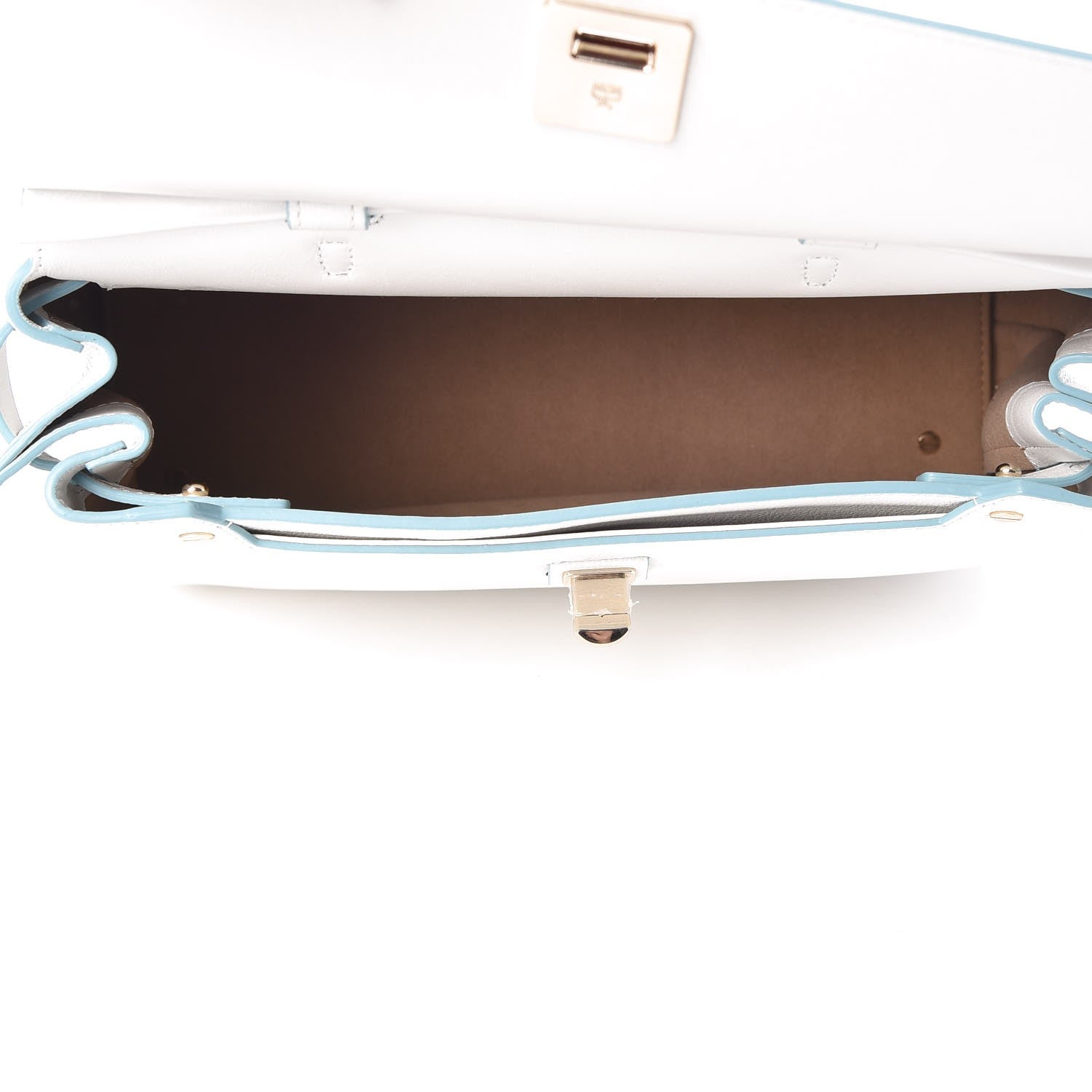MCM Grained Calfskin Large Milla Convertible Backpack White 6 of 17