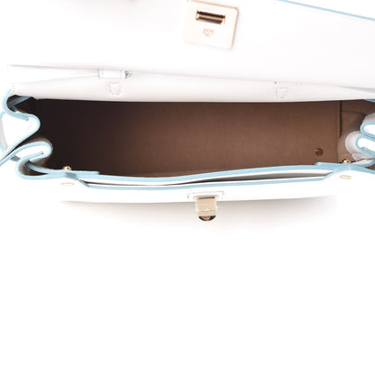 MCM Grained Calfskin Large Milla Convertible Backpack White 6 of 17