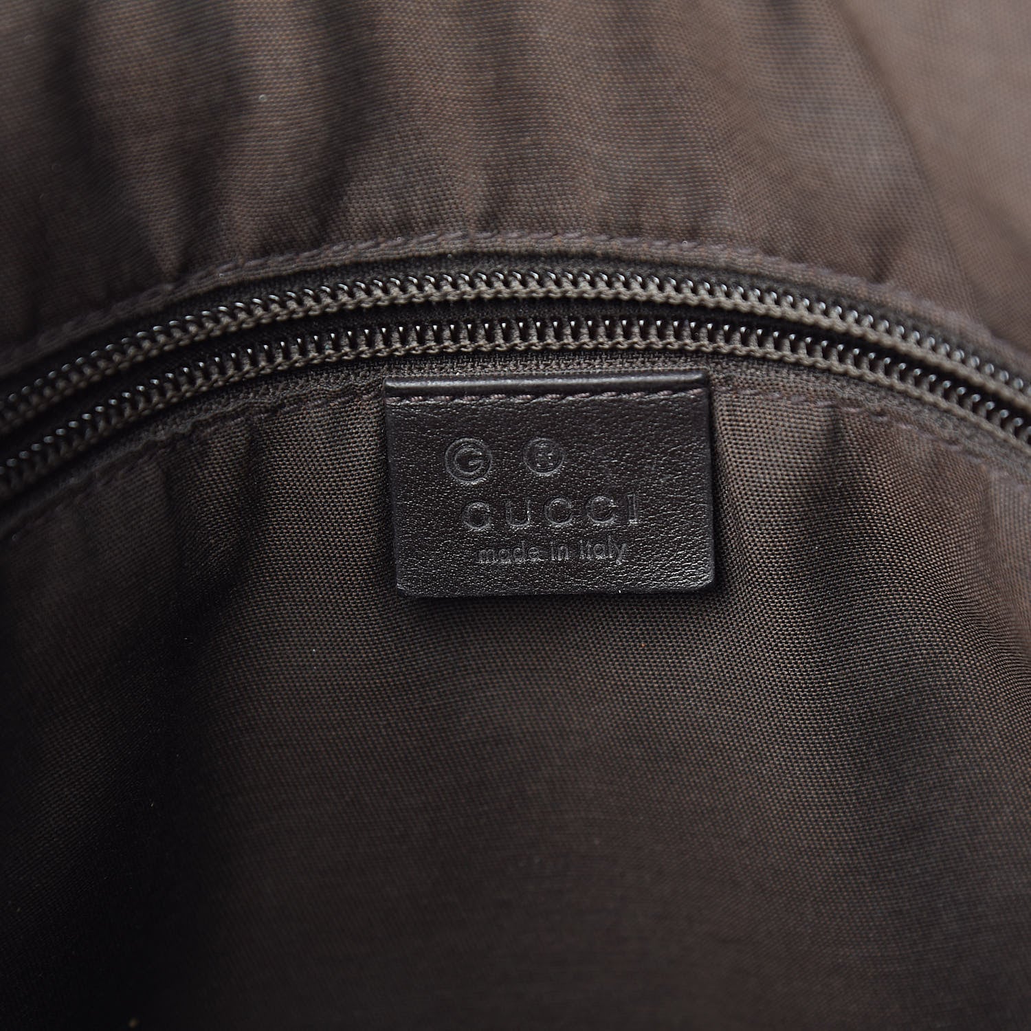 Gucci Guccissima Crossbody Messenger Bag Dark Brown 6 of 13