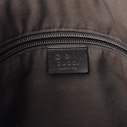 Gucci Guccissima Crossbody Messenger Bag Dark Brown 6 of 13