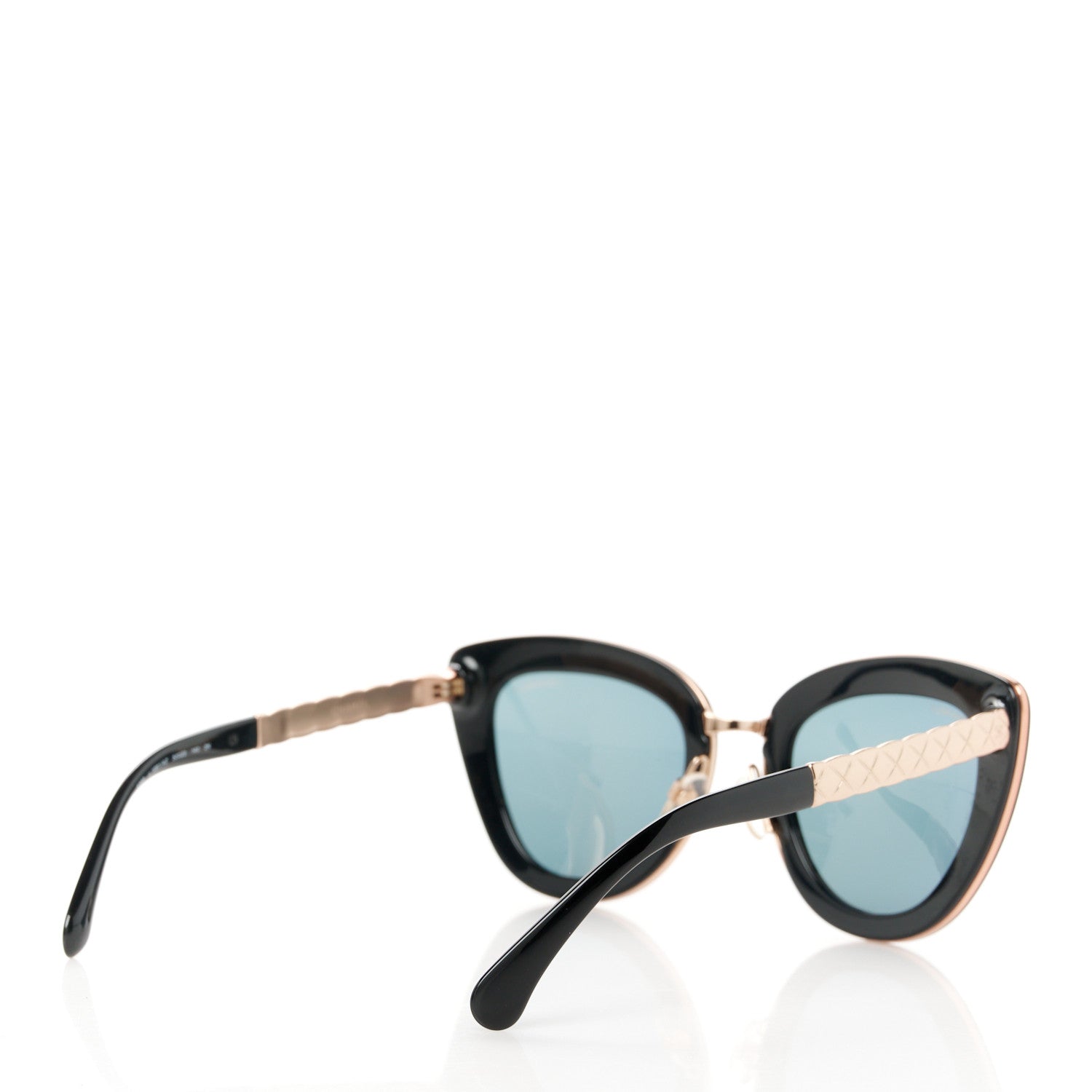 Chanel Cat Eye Quilted Sunglasses 5368 Black Pink 4 of 9